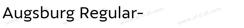 Augsburg Regular字体转换